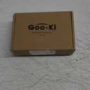 Goo-Ki 6 Pack Champagne Bronze Cabinet Drawer Knobs - 2.2" Full Length Modern Gold Bar Knob Small Single Hole Pull Kitchen Hardware for Dresser Cupboard Bathroom Wardrobe, 1751CB-DK