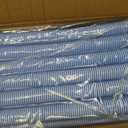 Poolvio Pool Vacuum Hose 40 Feet (12 x 40 Inch), 1.5 Inch Cuffs, Compatible with Most Inground Pool Automatic Cleaners, Blue