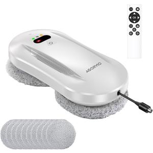 Window Cleaning Robot with Auto Water Spray & Smart Navigation, Automatic Window Cleaner Robot for Inside/Outside Glass with Triple Safety System, Edge Detection and Remote Control