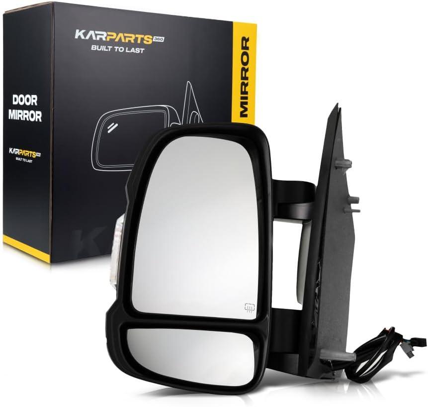For Ram ProMaster 1500/2500/3500 2014-2022 Door Mirror Driver Side | Power Folding | Heated | w/Signal | Replacement For CH1320432 | 5VF01JXWAG