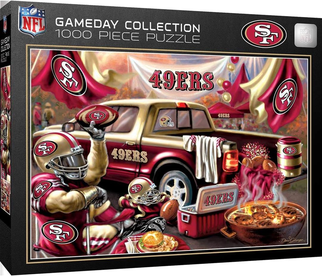 MasterPieces - 1000 Piece Jigsaw Puzzle, NFL San Francisco 49ers, Fun for Adults and Family, Non-Glare Finish, 19.25"x26.75"