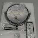 Wall Mounted Makeup Mirror - 1X/10X Magnifying Mirror for Wall, 8 Inch Double Sided 360° Swivel Extendable Bathroom Mirror for Shaving, Black