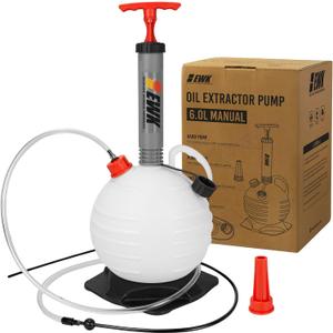 EWK 6L Vacuum Oil Extractor Pump Fluid Extractor Oil Change Pump for Automotive and Marine Boat