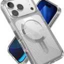 Speck GEMSHELL Grip +MS Case for iPhone 17 Pro - Clear/Clear | Slim Protective Grip | Drop Protection | MagSafe Compatible