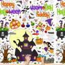 3 x AKEROCK Halloween Coloring Tablecloth Decorations, Halloween Crafts for Kids - Games, Activities, Poster, Gifts, Party Favors for Family or Classroom - 118 x 54 Inches