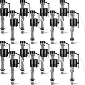 Lasnten 16 Pieces Toilet Fill Valve Toilet Tank Replacement Kit Valve Replacement Kit for Tank and Bowl Water Control