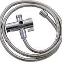 Design House 841536-PC 3-Way Shower Diverter and 70-Inch Hose for Handheld Showerhead and Fixed Showerhead Bathroom Universal Shower Replacement Part, Polished Chrome