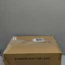 OGANAZI Plastic Organizer Bins for Blocks, Blocks Storage Container with Baseplate Lid Removable Tray, Stackable Double Layer 30 Slots Clear Storage Box Organizer for Bricks, Crafts, Beads(Blue)