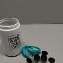 GETMOVIN SPORTS The Original Kick The Can Ignited Game with Glow-in-The-Dark LED Game Pieces and Retro Can Storage Container for Outdoor Classic Game Play!