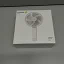 WSKEN Desk Fan Small Quiet - 180 Foldable Portable Fan with Battery Operated, 6 Inch Rechargeable Handheld Fan, 20H Max Cooling Time, 4-Speed, Travel Essential for Outdoor, Office, Gift, White