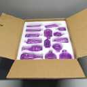 Glass Bud Vases in Bulk Set of 30 Pcs,Small Glass Vases for Flowers as Wedding Centerpieces for Tables,Clear Flower Vases Suitble for Wedding Decorations,Home Decor (Light Purple, 30 pcs)