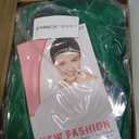 PLULON Green Wavy Bob Wigs with Bangs Heart Sunglasses Hair Cap for Women, Colored Synthetic Hair Short Bob Loose Curly Shoulder Length Wigs for Costume Bachelorette Party Music Festival