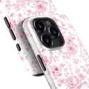 STARVIP for iPhone 14 Pro Max Case Cute – Wireless Charging Compatible – Dual-Layer Shockproof Protection with Stylish Wildflower Design – Protective Cover for Women - Romantic Pink Bloom