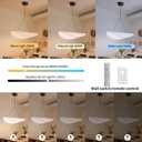 15.7 Inch Modern Wabi Sabi Pendant Light
Silk Lighting Dimmable with Remote Control for Kitchen island,Living Room,Bedroom Sailboat Design