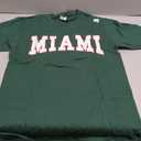 Miami Florida FL Vintage Athletic Sports T-Shirt Green S