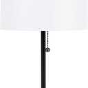 Catalina Lighting 17842-031 Modern Accent Table Lamp, Desk Lamp for Office, Dorm, or Bedroom, Reading Light Nightstand Lamp, LED Bulb NOT Included, 19", Classic Black