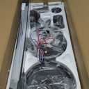 ZMISHIBO 72 inch Large Ceiling Fans with Lights and Remote, Indoor/Outdoor Black Modern Ceiling Fan for Kitchen Living Room Patio, 6 Speed Reversible Quiet DC Motor, 3 CCT, Dual Finish 8 Blades