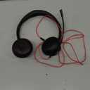 JIAMQISHI USB Headset with Microphone for PC, On-Ear Computer Laptop Headphones with Noise Cancelling Microphone in-line Control for Home Office Online Class Skype Zoom (USB+3.5mm, Black)