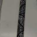 DKTIE Boho Stained Glass Look Window Privacy Film with Installation Tools, Decorative Frosted Glass Window Film Static Cling No Glue Removable, Pure Black, 17.7" x 78.7"