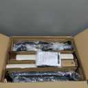 Dimmable Floor Lamp - 3 Lights Arc Floor Lamps for Living Room, 1000LM Modern Tall Standing Lamp With Beige Shades & Heavy Base, Mid Century Tree Floor Lamp for Bedroom Office, 3 LED Bulbs Included (Matte Black-Beige Linen Shades)