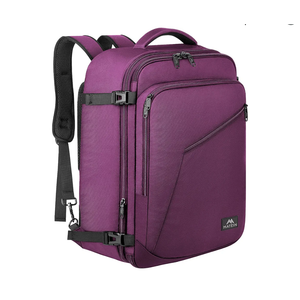 MATEIN Travel Backpack for Women, Expandable Flight Approved Carry on Backpack, Water Resistant Lightweight Suitcase, Large Business Weekender Daypack, Gift for Traveler, Purple