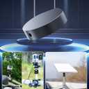 2 x VHBW Replacement Starlink Mini Tripod Adapter  Aluminum Alloy Mount Compatible with Starlink Mini, 3/8"16 & 1/4"20 Threaded, Fixing Clamp for Tripod and Accessories (NOT for New Mini)