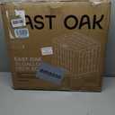 EAST OAK Outdoor Storage Box, 31 Gallon Deck Box, Waterproof Resin Storage Bin for Patio Cushions, Gardening Tools, Accessories, Lockable, UV Resistant, Black