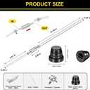 4 PCS Universal Brake Fluid Deflerator, Brake Bleed Hose, Brake System Bleeding Tools, Auto Motorcycle Clutch One-Way Check Valve Tube Deflation Tool Kit Hose with Metal Clamp (4 PCS)