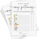 GardenCity Bridal Shower Emoji Game, Bridal Shower Games for 50 Guests, Fun Pictionary Emoji Guessing Game, Minimalist