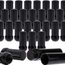 ECCPP M14x2 Wheel Lug Nuts 32 Pieces +2 Keys 14x2.0 Thread Black Spline Lug Nuts for Ford Excursion for F-250 for F-350 Super Duty 1999-2004 - 14x2 Spline Socket Nuts