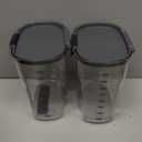 ProKeeper 2.5-Quart Grain Storage Container with Hinged Lid, Clear BPA-Free, Airtight Seal, 5.5 x 7.65 x 7.25", 1 Piece