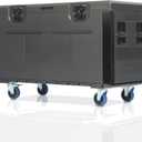 Cable Trunk Road Case with Wheels 44" x 22" x 24" Professional Stackable Heavy Duty ATA Rolling Road Case for DJ Equipment Storage Transport Touring with Casters