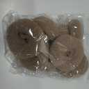 FANDAMEI Donut Bun Makers- 4PCS Extra Small 4 PCS Small Hair Bun Maker for Kids, Ballet Bun Donuts for Hair, with 5 Elastic Hair Ties and 40 Pins (Tan Brown)