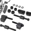 1 inch & 1.5 inch Driver Floorboard Extensions Floorboard Spacer Extenders Kit Fit for Harley Touring Street Glide Road Glide Electra Glide Road King 2009-2023 FL Trikes 2009-2013 (Black)