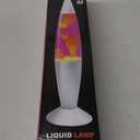 JAMBO 16" Beautiful Lamp- Purple with Yellow/Orange Wax, Relaxing Liquid Light, Night Light Nightlight, Home Decor Living Room Office Bedroom Lamp for Adults Teens Kids Magma Motion