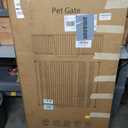 51" Extra Tall Cat Gate 30"-49.27" Wide, Auto Close, Pressure Mounted, for Cats & Small Dogs, Hallway, Stairs, Kitchen, Not Baby Gate,White