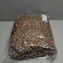 Amazon Essentials Girls' Long Heavyweight Hooded Puffer Jacket (Camel Cheetah Print, Medium)