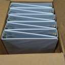 Cardinal Economy 3-Ring Binders, 1.5", Round Rings, Holds 350 Sheets, ClearVue Presentation View, Non-Stick, White, Carton of 10 (90631)