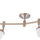 Catalina Lighting 96" 6-Light Integrated LED Flex Track Spotlight Ceiling Light, Brushed Nickel, for Kitchen, Living Room, Home Lighting