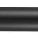 Matte Black Curtain Rods for Window 28-56", Decorative Curtain Rod with Cap Finials, Splicing Curtain Rod Single Drapery Rods Window Rod, Heavy Duty 1 Inch Diameter Single Curtain Rod Telescoping