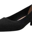 youngshow Women's Pumps Kitten Heels Pointed Toe Knit Slip On Comfortable Casual Formal Dress Shoes Size 8