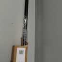 Ivilon Drapery Window Curtain Rod - End Cap Style Design 1 Inch Pole. 28 to 48 Inch Color Black