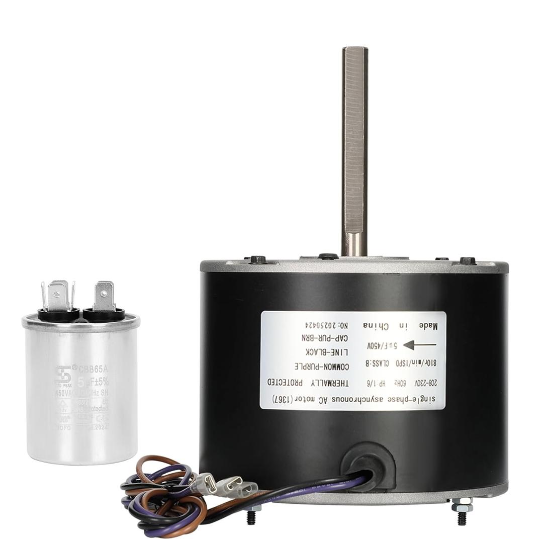 0131M00060SP, YDK-120S83262-010131M00060SP Fan Motor Replaces Goodman 0131M00060SP, 1/6HP, 1Speed, 208-230V, YDK-120S83262-01 Zongshan Broad-Ocean, a Genuine OEM Repair Part