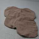 Chair Seat Cover, Removable Stretchable Dining Seat Cover, for Wedding Banquet Party Bar Stool Beauty Decor (Coffee)4 Pair, L