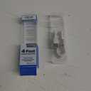 Zgear 4 foot Braided Charge Cable, White
