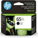 HP 65XL Black High-yield Ink Cartridge for HP Printers | Works with Printer Series: AMP 100, DeskJet 2600, 3700; ENVY 5000 | Eligible for Instant Ink | N9K04AN