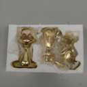 Suoedd Gold Frog Figurines Yoga Decor 3.7In Set of 3 Frog Yoga Statues for Modern Living Room Desk Table Home Office Bookshelf Shelves Sculptures Decor,Gifts for Mom Women