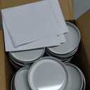 Mason Jar Lids,Regular Mouth,Lids Leak Proof Secure Mason Storage Solid Caps,Fit & Airtight for Regular Mouth Mason Jars Yogurt Iidss,Canning lidss(50pcs) (3.4 inch)