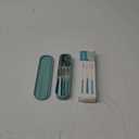 Travel cutlery set, 18/8 stainless steel cutlery, Reusable utensils set with case, Portable Silverware Lunch Box for Camping and Office 