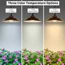Solar Pendant Light with Remote Control, 300LM Dusk to Dawn Auto On/Off - 3 Color Temperatures & Adjustable Brightness, Waterproof Outdoor Hanging Light for Patio, Shed, Barn, Porch